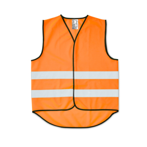 CE-approved fluorescent reflective vest in unisex model with velcro fastening at the front. 5 cm wide sewn reflective stripes. The warning vest is approved according to EN 1150 i.e. approved for leisure use. Made for users with a chest circumference of 104-116 cm. Length 176-191 cm. Delivered in a case.