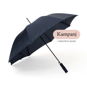 Campaign! We are updating our best-seller Save to version 2.0, and therefore, we are now offering this popular umbrella at a promotional price, including a one-color screen print! A sturdy and affordable 8-panel umbrella, which is very popular. The umbrella has automatic folding, strong black steel shaft, metal rod and a grip-friendly straight EVA foam handle. The quality of the panel fabric is called Pongee and gives a higher quality and finer finish when printed. The umbrellas can be made unique with digital printing, among other design options, over all panels, and on both the outside and inside of the umbrella. Save is also available with panel fabric made of recycled polyester.