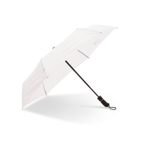 A collapsible compact umbrella that is our highest quality: long-lasting, and wind-resiliant. Made with six panels with automatic extension and folding. Handle in grip-friendly rubber with wrist strap. Comes with a practically designed case.