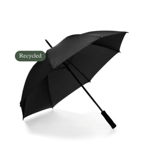 NEW! A durable and smart umbrella designed to handle whatever the weather throws at you. With a generous 100 cm diameter, it offers plenty of coverage – for both you and your belongings. The construction is reversible and what’s often called stormproof: in strong winds, the canopy flips inside out instead of breaking, then smoothly returns to its original shape. Fiberglass ribs provide extra stability, while the straight EVA foam handle sits comfortably in your hand. The canopy is made from recycled RPET material – a sustainable choice for you and the environment.