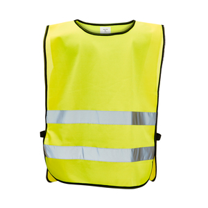 CE-approved fluorescent vest in affordable unisex model with elastic at the sides. The reflectors around the vest are 50 mm wide. The warning vest is approved according to EN 1150. When printing on the vest - According to CE standard, the background material may be covered with a total of 1039 cm2, of which a maximum of 653 cm2 on the front.