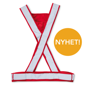NYHET! Vår populära Ex väst i X-modell kommer nu i fler färger! Naturligtvis säljer vi bara CE godkänd reflexer. Denna är godkänd enligt EN 13356:2001 Breda reflexer över torso och midja ökar synbarheten och tryggheten i mörker för användaren. Kardborrefästen i sidorna gör det möjligt att reglera för bästa komfort och passform. Tryckyta i trianglarna fram och bak. Modellen finns i både gult, svart, orange, grönt, blått, rött och rosa i S/M och L/XL.
