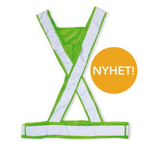 NYHET! Vår populära Ex väst i X-modell kommer nu i fler färger! Naturligtvis säljer vi bara CE godkänd reflexer. Denna är godkänd enligt EN 13356:2001 Breda reflexer över torso och midja ökar synbarheten och tryggheten i mörker för användaren. Kardborrefästen i sidorna gör det möjligt att reglera för bästa komfort och passform. Tryckyta i trianglarna fram och bak. Modellen finns i både gult, svart, orange, grönt, blått, rött och rosa i S/M och L/XL.