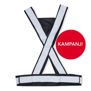 KAMPANJPRIS! En smidig och klädsam reflex! Breda reflexer över torso och midja ökar synbarheten och tryggheten i mörker för användaren. Kardborrefästen i sidorna gör det möjligt att reglera för bästa komfort och passform. Tryckyta i trianglarna fram och bak. CE-godkänd enligt EN 13356:2001 Modellen finns i både gult, svart, orange, grönt, blått, rött och rosa i S/M och L/XL.