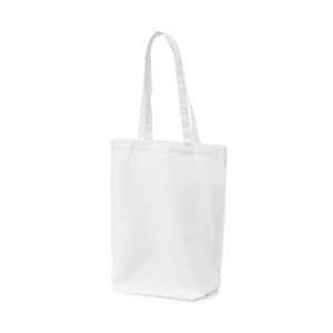 Cotton bag made in durable 250 gram variety. The wide bottom gussets make it spacious and functional for everyday use.