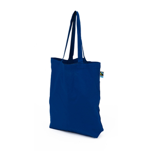 This Fair Trade Certified carrier bag with long handles is made in a compliant 160 gram quality. All cotton is Fair Trade certified, thus traded, inspected and comes from Fair Trade producers. Read more about Fair Trade products at www.info.fairtrade.net