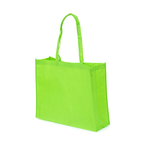 Shoppingbag i Non woven material. Bälg i både botten och påsidorna och med förstärkta handtag gördetta till en lämplig modell för t.ex matbutiken. OBS! Tryckpris endast för 1-färgstryck. För flerfärgstryck - kontakta oss för offert!