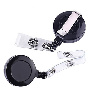 Choose a yo-yo attachment to add to the lanyard. Flexible accessory for ID cards and badges. Contact us for available colors.