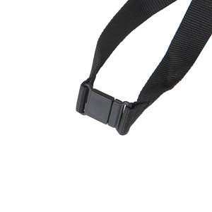 A safety buckle is included in all our lanyards for everyone's safety. Standard color black. For an additional fee, it can also be colored. Contact us for a quote.