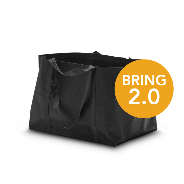 NEW PRODUCT! Our Bring bag 2.0 – improved quality, reinforced handles and easily printed fabric! Big and sturdy bag in similar size to the classic IKEA bag. Our model is made from robust non woven fabric, with both short and long handles. Imprints are made with screen printing, with below prices, or transfer printing according to quote.
